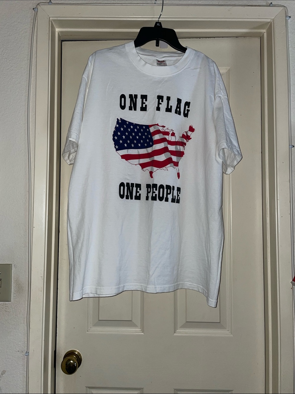 One Flag One People USA Graphic Tee - White